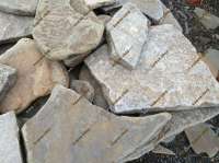 Камень песчаник бело-желтый галтованный 2 см. 3 см. 4 см. 5 см.